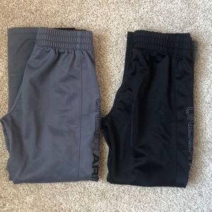 Set of two under armor boys athletic pants, size 5